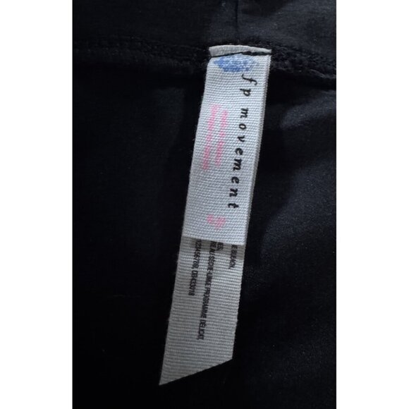 Free People Movement Turnout Crossover Waist Ankle Tie Cropped Leggings in Black - Picture 5 of 11